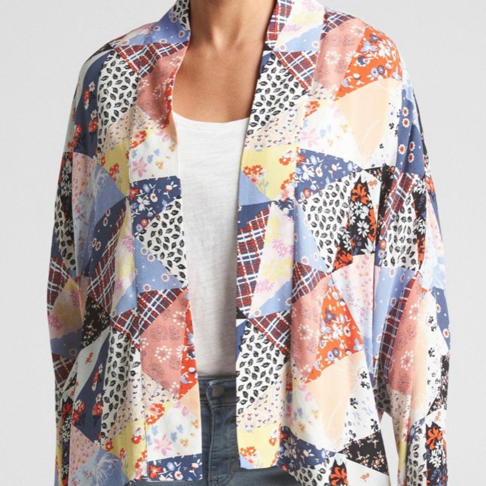 GAP Patchwork Open Kimono